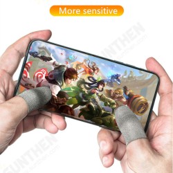 1 Pair Breathable Game Controller Finger Touch Screen Gloves Sweat Proof Gaming Finger Gloves Non-Scratch Sleeve Sensitive Nylon Mobile Touch 1 Pair Breathable Game Controller Finger Touch Screen Gloves Sweat Proof Gaming Finger Gloves Non-Scratch Sleeve Sensitive Nylon Mobile Touch