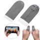 1 Pair Breathable Game Controller Finger Touch Screen Gloves Sweat Proof Gaming Finger Gloves Non-Scratch Sleeve Sensitive Nylon Mobile Touch