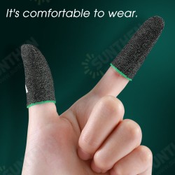 1 Pair Sensitive Breathable Sweatproof E-Sports Touch Screen Thumbs Finger Sleeve for PUBG Mobile Game 1 Pair Sensitive Breathable Sweatproof E-Sports Touch Screen Thumbs Finger Sleeve for PUBG Mobile Game