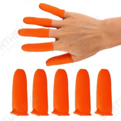100pcs Single-use Ultra-thin Anti-slip Anti-dust Anti-static Latex Fingertips Gloves Finger Sleeve Protector