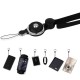 2 in 1 Detachable Universal Phone Ring Holder & Neck Strap Phone Lanyard Work Permit Badge Key Rope for All Smartphone