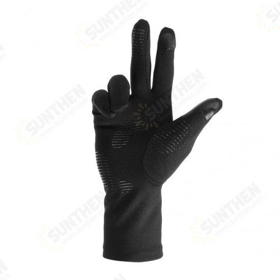 Light All Finger Touch Screen Gloves Windproof Anti-skid Winter Thickness Warm Outdoor Motorcycle Bicycle Riding Games Touch-screen Glove