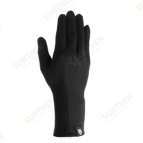 Light All Finger Touch Screen Gloves Windproof Anti-skid Winter Thickness Warm Outdoor Motorcycle Bicycle Riding Games Touch-screen Glove