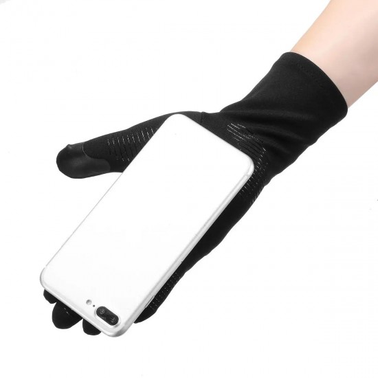 Light All Finger Touch Screen Gloves Windproof Anti-skid Winter Thickness Warm Outdoor Motorcycle Bicycle Riding Games Touch-screen Glove