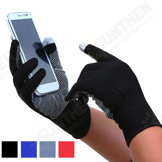 Thin Two-fingers Touch Screen Gloves Outdoor Sports Cycling Driving Jogging Running Anti Slip Gloves for iPhone Xiaomi Tablet Non-original