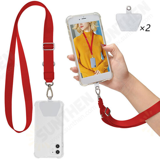 Universal Phone Lanyard Length Adjustable Nylon Crossbody Shoulder Neck Cord Strap Cell Phone Lanyards Compatible with Most Smartphones