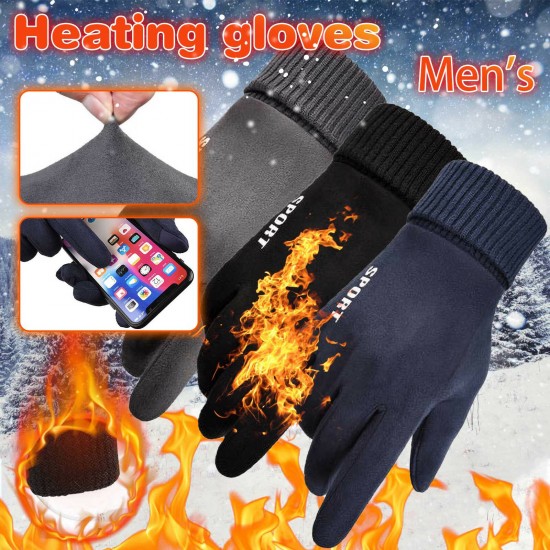 Winter Warm Windproof Anti-Slip Touch Screen Outdoors Motorcycle Riding Couple Gloves