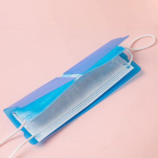 Colorful Portable Foldable Disposable Face Mask Storage Folder Box Small Watch Box Container Case