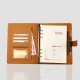 LY Business A5 Magnetic PU Leather Wood-free Paper Loose-leaf Notebook with Card Holder Pen Slot