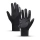 Winter Warm Waterproof 3-Finger Touch Sensitive Outdoors Motorcycle Riding Gloves with Reflective