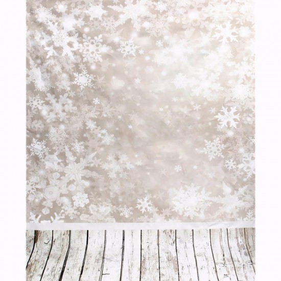 1.5x2.1m Photography Vinyl Background Snow Scenery Snowy Shading Halo Christmas