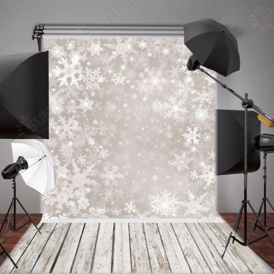 1.5x2.1m Photography Vinyl Background Snow Scenery Snowy Shading Halo Christmas