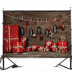 90x150cm/3x5ft Wooden Gift Box Christmas Background Vinyl Fabric Photography 90x150cm/3x5ft Wooden Gift Box Christmas Background Vinyl Fabric Photography