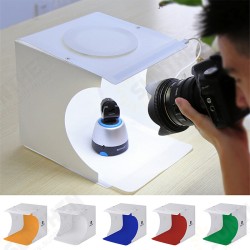 Foldable LED Light Soft Box Photo Studio Photography Lighting Tent Mini Box Softbox with 6 Color Backdrops Foldable LED Light Soft Box Photo Studio Photography Lighting Tent Mini Box Softbox with 6 Color Backdrops
