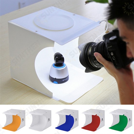 Foldable LED Light Soft Box Photo Studio Photography Lighting Tent Mini Box Softbox with 6 Color Backdrops