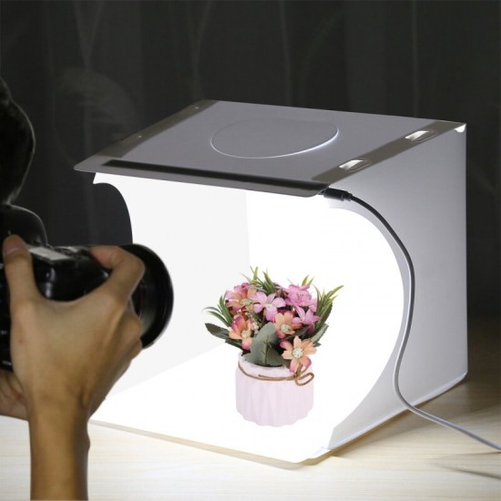 Foldable LED Light Soft Box Photo Studio Photography Lighting Tent Mini Box Softbox with 6 Color Backdrops