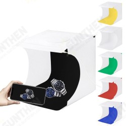 Foldable LED Light Soft Box Photo Studio Photography Lighting Tent Mini Box Softbox with 6 Color Backdrops Foldable LED Light Soft Box Photo Studio Photography Lighting Tent Mini Box Softbox with 6 Color Backdrops