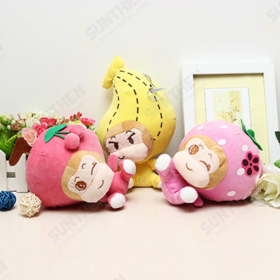 18CM Plush Cartoon Fruit Monkey Toy Stuffed Gift