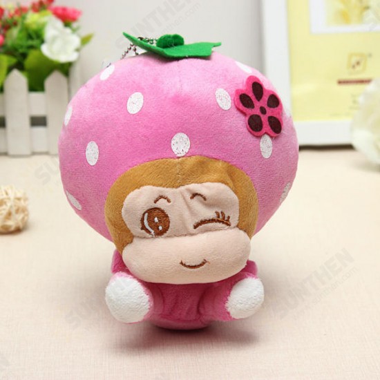 18CM Plush Cartoon Fruit Monkey Toy Stuffed Gift