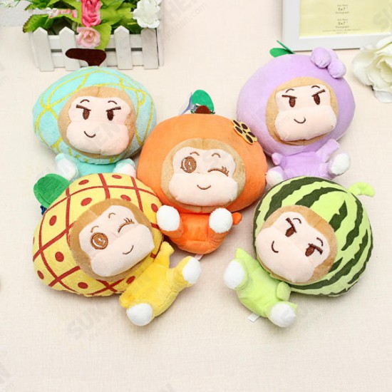 18CM Plush Cartoon Fruit Monkey Toy Stuffed Gift