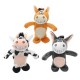 20cm Talking Donkey Sound Record Stuffed Animal Plush Cow Walking Electronic Moving Doll