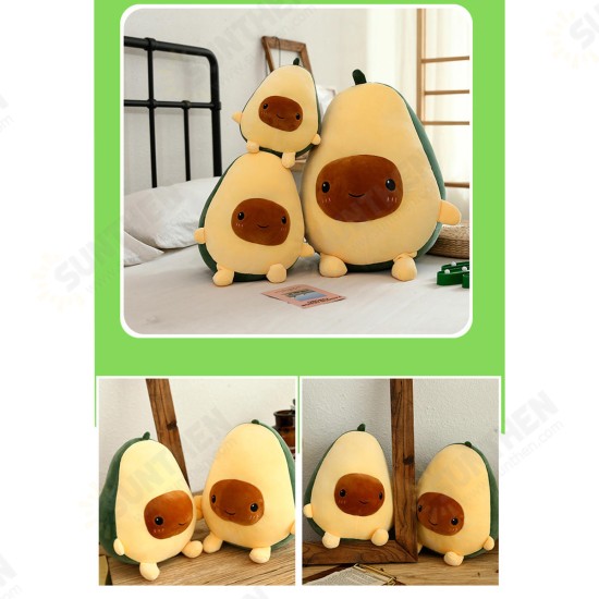 25/35/60CM Cute Avocado Stuffed Plush Toy Soft Baby Doll Cartoon Fruit Pillow Sofa Cushion for Kids Birthday Gift