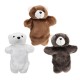 27CM Stuffed Animal Bear Fairy Tale Hand Puppet Classic Children Figure Toys Plush