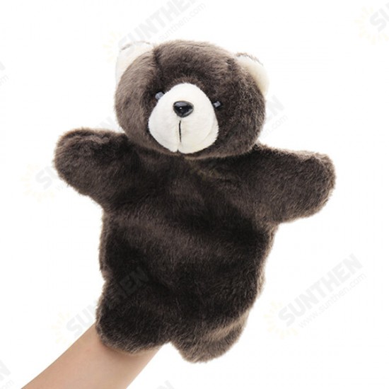 27CM Stuffed Animal Bear Fairy Tale Hand Puppet Classic Children Figure Toys Plush