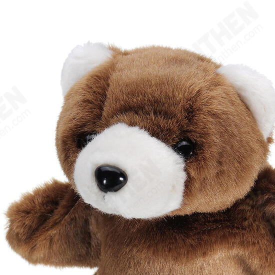 27CM Stuffed Animal Bear Fairy Tale Hand Puppet Classic Children Figure Toys Plush