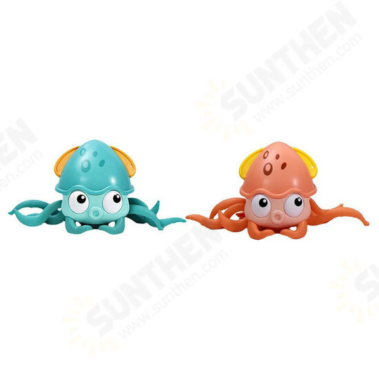 Amphibious Drag And Playing Octopus On The Chain Bathroom Water Toys Matchmaking Baby Crabs Clockwork Bath Toys Walking Octopus