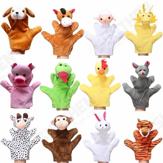 Animal Wildlife Soft Plush Story Hand Finger Glove Puppets Kid Children Toy