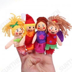 Christmas 7 Types Family Finger Puppets Set Soft Cloth Doll For Kids Childrens Gift Plush Toys Christmas 7 Types Family Finger Puppets Set Soft Cloth Doll For Kids Childrens Gift Plush Toys