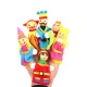 Christmas 7 Types Family Finger Puppets Set Soft Cloth Doll For Kids Childrens Gift Plush Toys