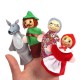 Christmas 7 Types Family Finger Puppets Set Soft Cloth Doll For Kids Childrens Gift Plush Toys