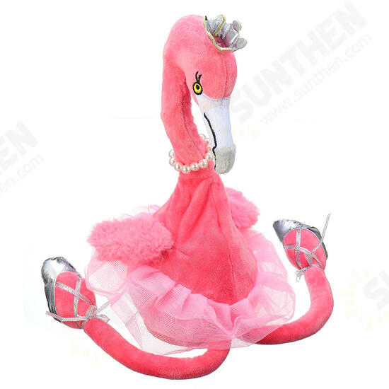 Flamingo Singing Dancing Pet Bird 50cm 20Inches Christmas Gift Stuffed Plush Toy Cute Doll