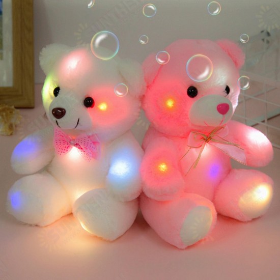 Girls Baby Cute Soft Stuffed Plush Teddy Bear Toy with LED Light Up for Kids Xmas Gift Girls Baby Cute Soft Stuffed Plush Teddy Bear Toy with LED Light Up for Kids Xmas Gift