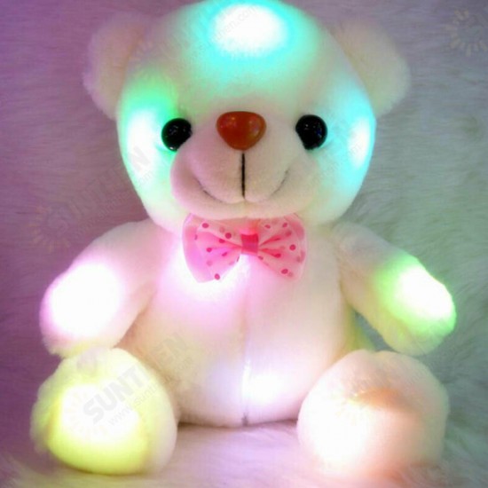 Girls Baby Cute Soft Stuffed Plush Teddy Bear Toy with LED Light Up for Kids Xmas Gift Girls Baby Cute Soft Stuffed Plush Teddy Bear Toy with LED Light Up for Kids Xmas Gift