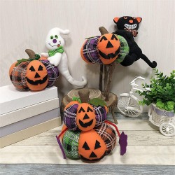 Halloween Stuffed Plush Toy 30cm Doll Pumpkin Ghost Black Cat Cartoon Party Doll Halloween Stuffed Plush Toy 30cm Doll Pumpkin Ghost Black Cat Cartoon Party Doll