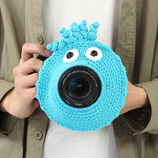 Hand-knitted Wool Decor Case For Camera Lens Decorative PGuide Doll Toys For Kids