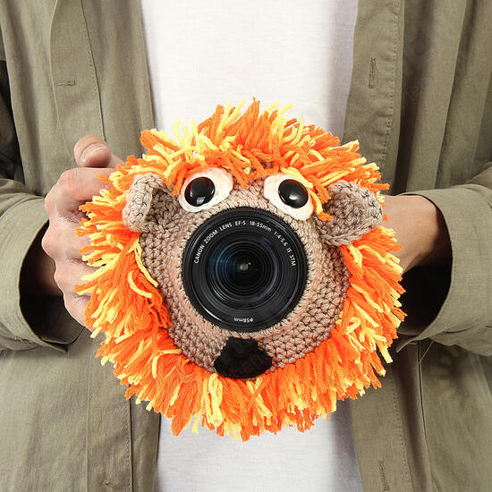 Hand-knitted Wool Decor Case For Camera Lens Decorative PGuide Doll Toys For Kids