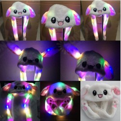 LED Light Rabbit Ear Hat Can Move Airbag Cap 60CM Electric Stuffed Plush Gift Valentines Dance Toy LED Light Rabbit Ear Hat Can Move Airbag Cap 60CM Electric Stuffed Plush Gift Valentines Dance Toy
