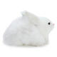 Lifelike Rabbit Crouching Animals Models Handmade Realistic Dolls Stuffed Plush Toy