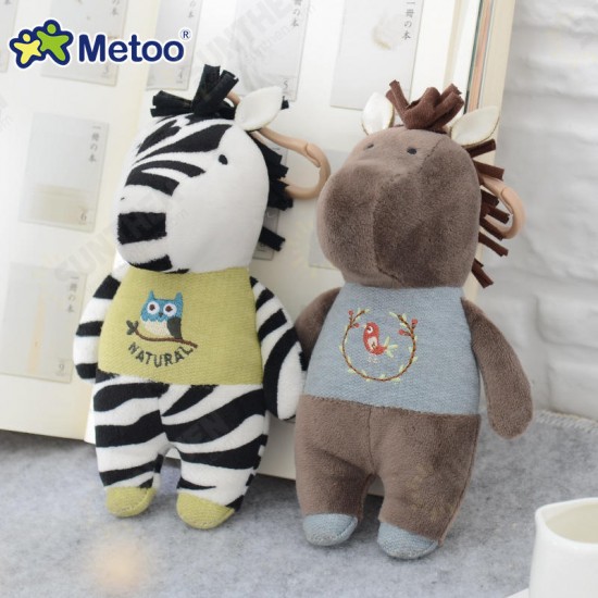 Horse Zebra Lamb Plush Doll Backpack Strap Accessories Key Chain Creative Gift