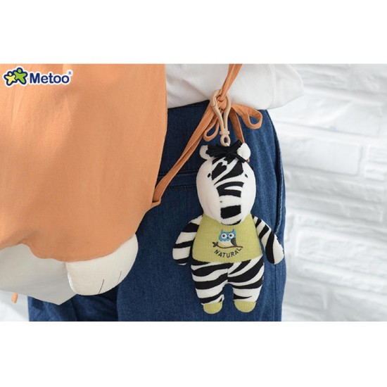 Horse Zebra Lamb Plush Doll Backpack Strap Accessories Key Chain Creative Gift