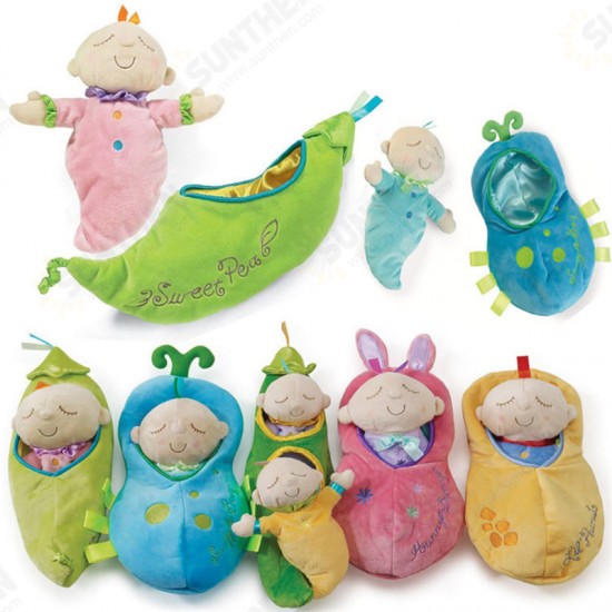 Newborn Bebe Cute Stuffed & Plush Toys kids Stuffed Pea Prince Doll Baby Sleeping Dolls