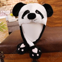 Panda Ear Hat 30CM Can Move Airbag Stuffed Plush Gift Record Video Dance Toy Neckerchief Panda Ear Hat 30CM Can Move Airbag Stuffed Plush Gift Record Video Dance Toy Neckerchief