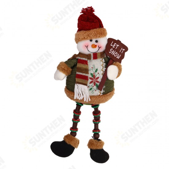 Santa Snowman Reindeer Doll Christmas Decoration Tree Hanging Ornament Gift