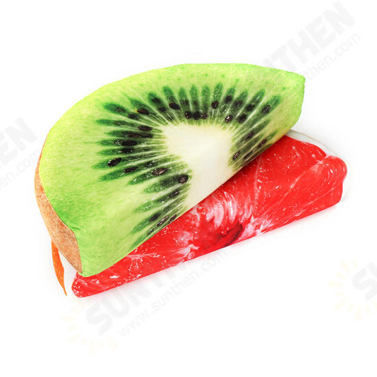 Semi-Circular Watermelon Grapefruit Orange Kiwifruit Simulation Fruit Plush Doll Summer Relief Nap Pillow Toys