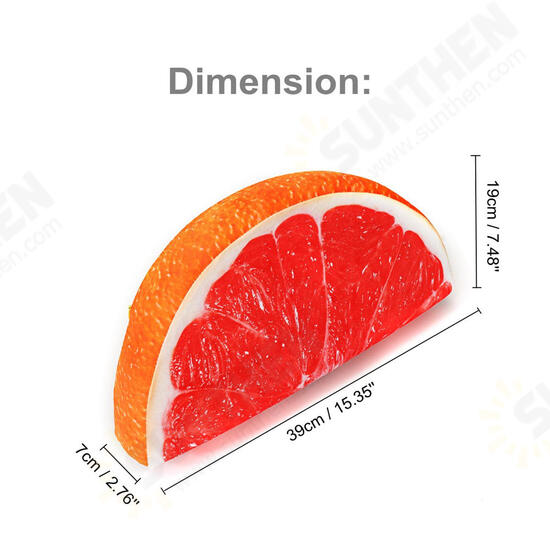 Semi-Circular Watermelon Grapefruit Orange Kiwifruit Simulation Fruit Plush Doll Summer Relief Nap Pillow Toys