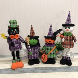Stretchable Stuffed Plush Toy Halloween Party Cute Pumpkin Witch Decoration Toys Stretchable Stuffed Plush Toy Halloween Party Cute Pumpkin Witch Decoration Toys